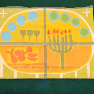 Vintage 60's 70's?? 25 Paper Placemats Christian Prayer ✝️ Blessing
